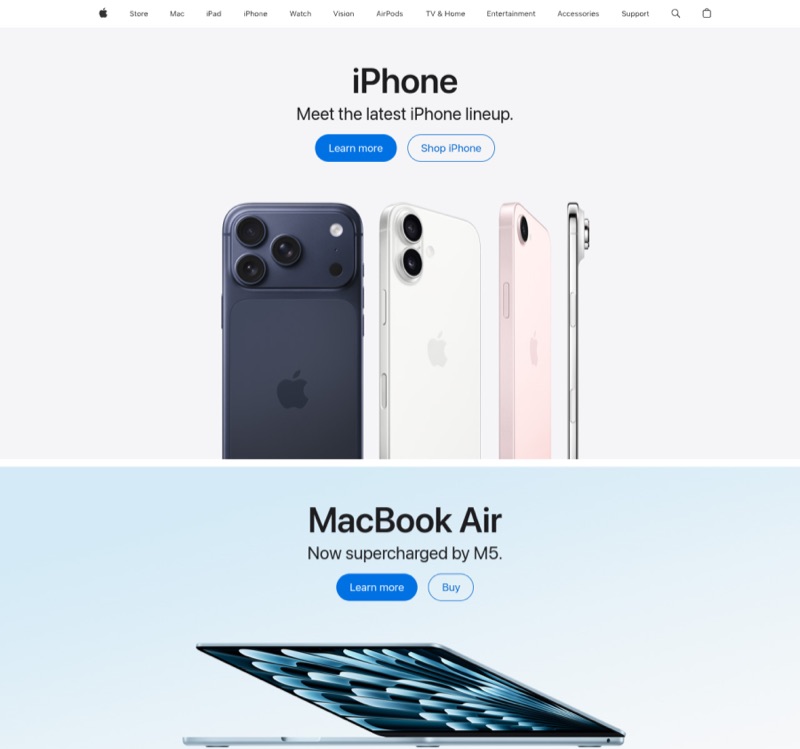 Referensi gaya: apple.com