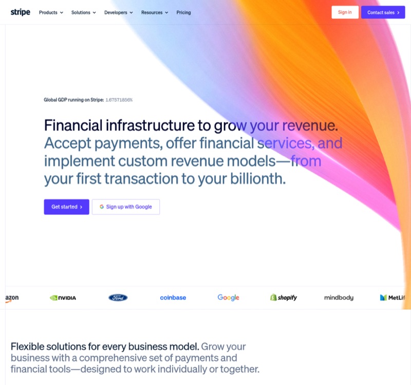 Referensi gaya: stripe.com